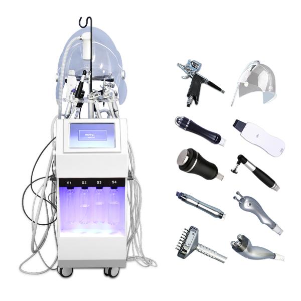 SPA608 PLUS Best Technology High Frequency Facial Beauty instrument Hydra Moisturizing Facial Machine For Skin Tightening Wrinkles Removal Spray oxygen mask