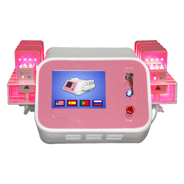 BR319 PINK COLOR 208 diode dual wave lipolaser weight loss equipment