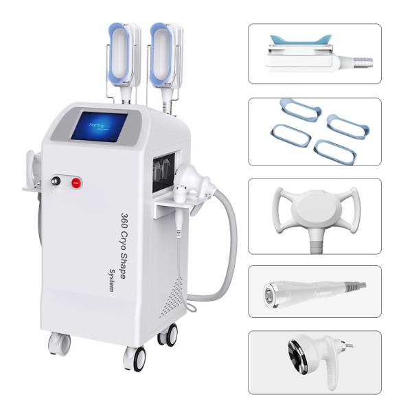 Small size 2 handles strong vacuum suction vacuum rf cavitation cryoshape machine