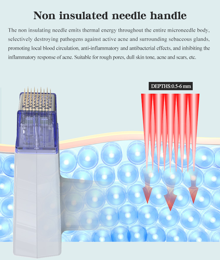 Fractional Microneedling RF Machine For Face Lifting With Gold Hammer