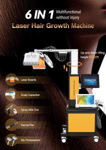 6 IN 1 Multifunctional 650nm Laser Hair Growth Machine