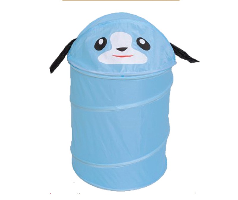 Foldable Pop up Animal Laundry Basket  Kids toys Storage Bin  cloth Hamper  Cartoon Home Clothes Barrel, laundry basket