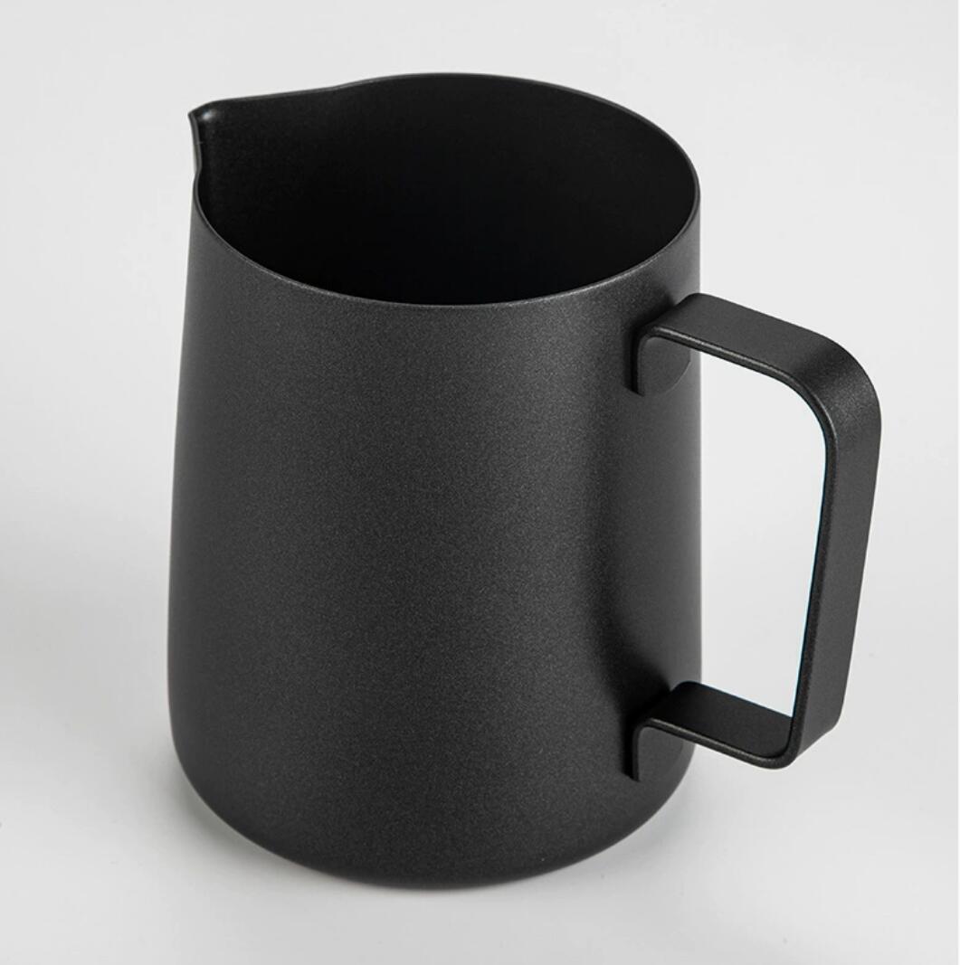 Food grade 304SS 400ml Cappuccino Milk Pot Espresso Cup Latte Art Milk Frother Coffee Pitcher Stainless Steel Milk Jug Stainless steel cup, milk picther cup