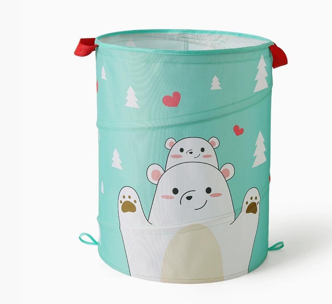 Hot selling 600D oxford Laundry Hamper  Basket Collapsible Oxford Organizer Basket Toy Doll Storage Bucket, laundry hamper