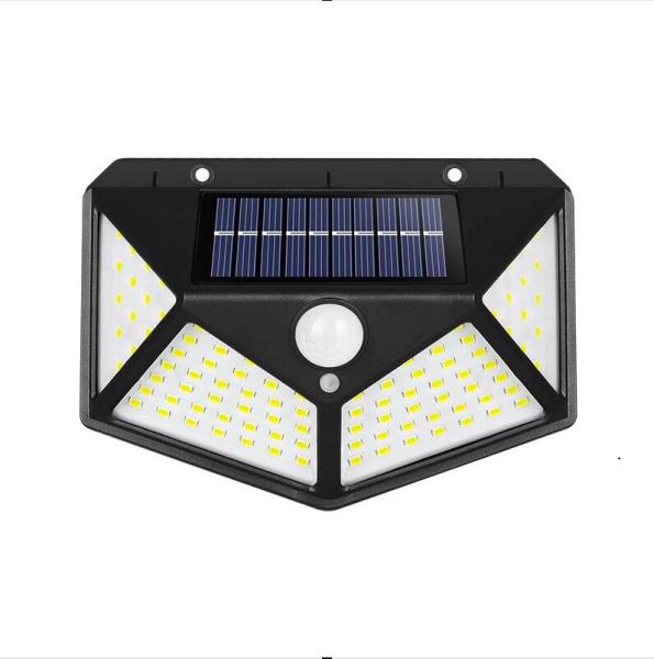 100LED Solar Power  Motion Sensor Wall Lamp Landscape Outdoor LED Solar Garden Light Waterproof Road Lights