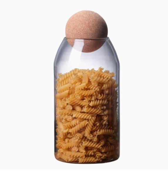 Borosilicate Glass  Jars for Storage Food storage bottle With Cork Ball Stopper
