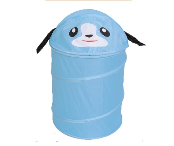 Foldable Pop up Animal Laundry Basket  Kids toys Storage Bin  cloth Hamper  Cartoon Home Clothes Barrel