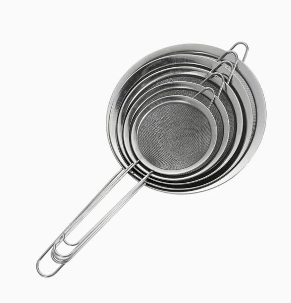 Food grade Stainless Steel Flour Sieve Multi-function Juice Filter Fine Mesh Matcha Strainer Wire Mesh Basket Strainer Colander