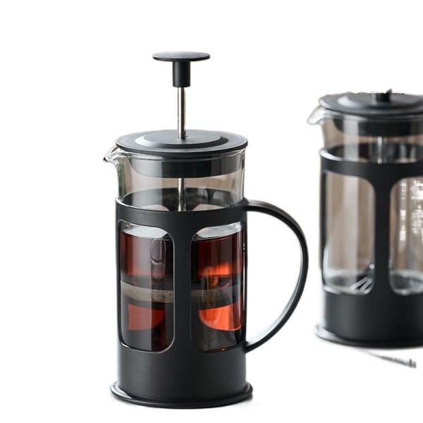 French Presss 350ML High Borosilicate Glass  Coffee French Press  tea maker With Plastic Handle