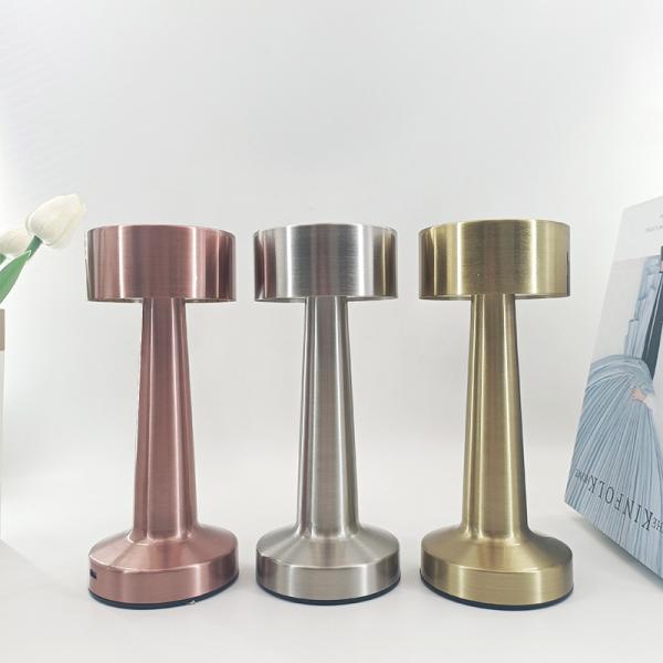 Hot selling 800-1200mAh Battery Operated Cordless touch control Table Lamp Portable LED Desk Lamp  3 Colors Options Modernist Art Decoration Lamp