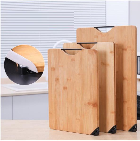 New style With knife Sharpener Bamboo  Chopping Board Kitchen Board Double-sided fruit cutting board