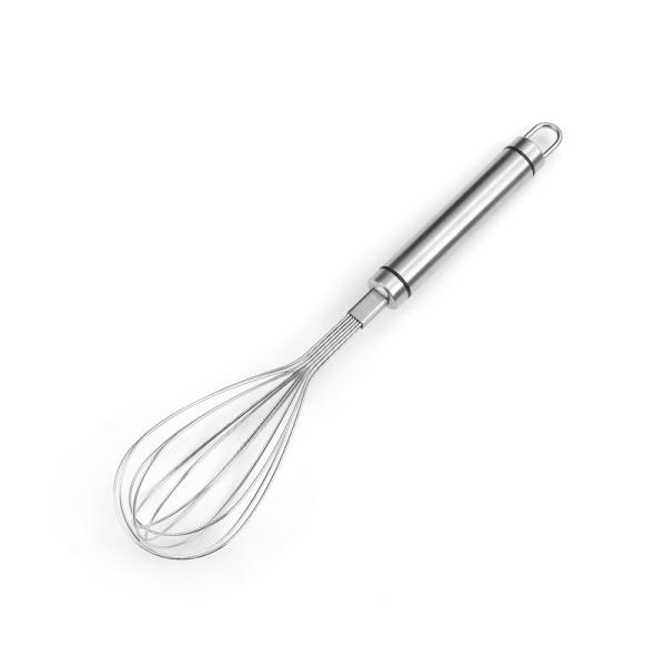 Promotional Stainless Steel Manual Kitchen Whisk Egg Beater  Milk Frother Foamer Blender Manual Egg Stirring Wire Whisk Baking Tools