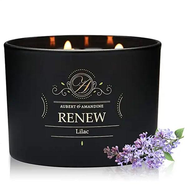3 wick scented candles