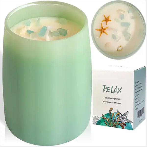 Scented crystal candles