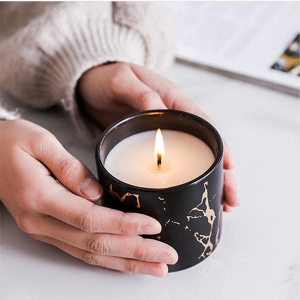 marble scented candle