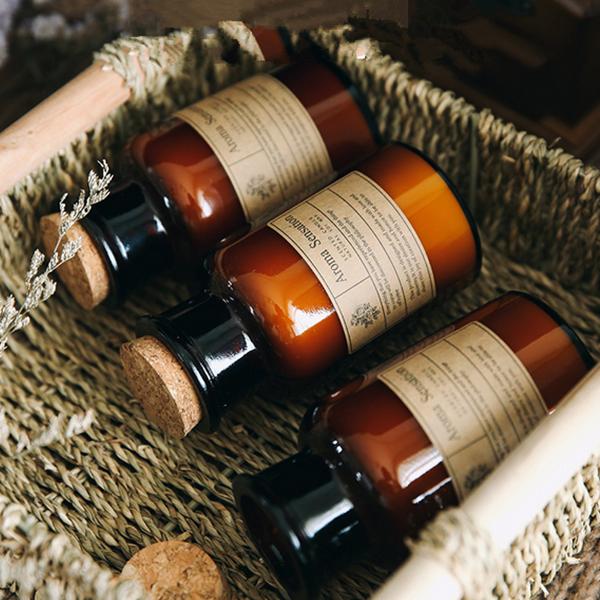 purple scented candles     