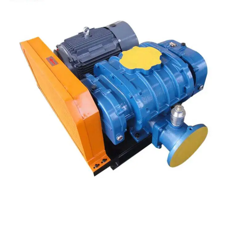 NSRH-80 High Power Sewage Treatment Vacuum Pump Aquaculture Three Lobe Roots Fish Pond Aerator High Pressure Core Incl. Motor Bearing