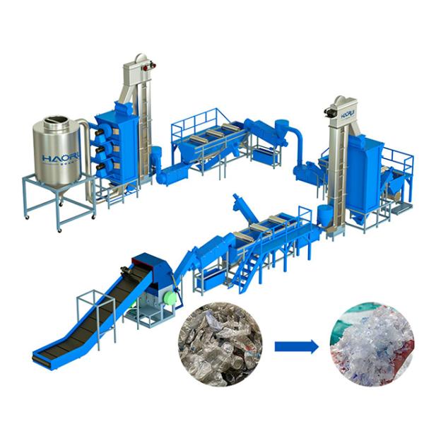 Competive Price 500-6000kg/h Food Safe Plastic Recycling Equipment in Plant