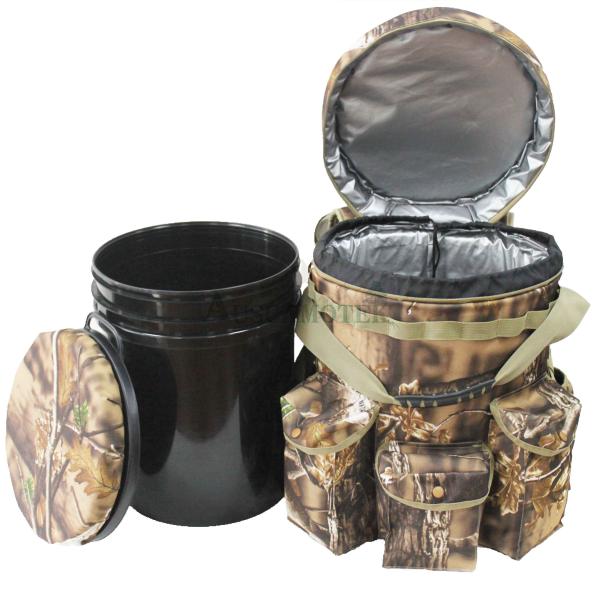 AUSCAMOTEK 360-Degree Swivial Bucket seat with cooler bag