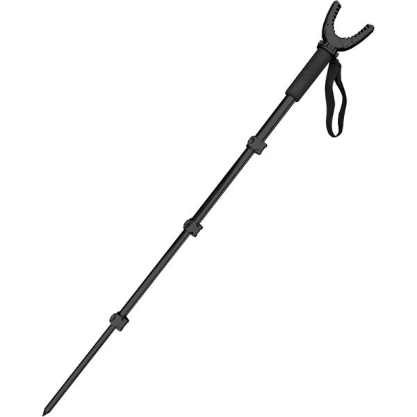 AUSCAMOTEK Aluminum Monopod for Hunting and Photography - Lightweight Collapsible Shooting Stick with 360° Swivel Yoke for Rifle Crossbow and Camera Support