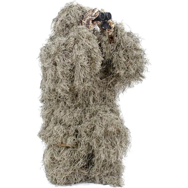 AUSCAMOTEK Camouflage Ghillie Suit for Halloween, Wildlife Photography, Birdwatching, and Deep Camouflage Needs
