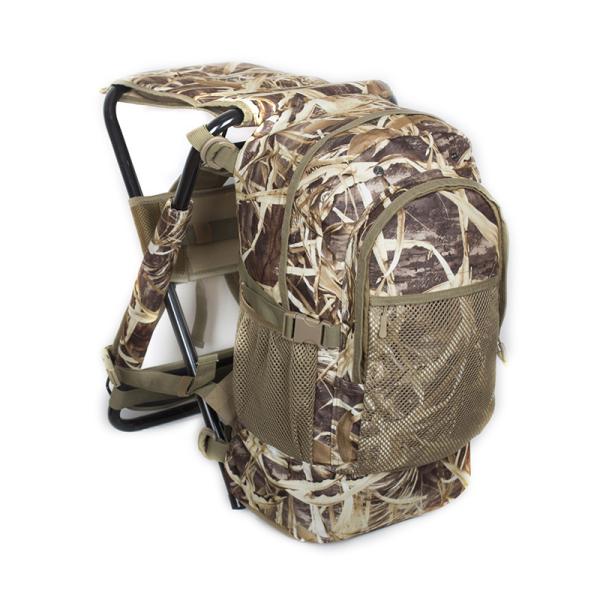 AUSCAMOTEK Foldable Seat with Backpack Wetland