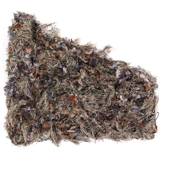 AUSCAMOTEK Hybrid Ghillie & Leafy Blind Cover Woodland Brown