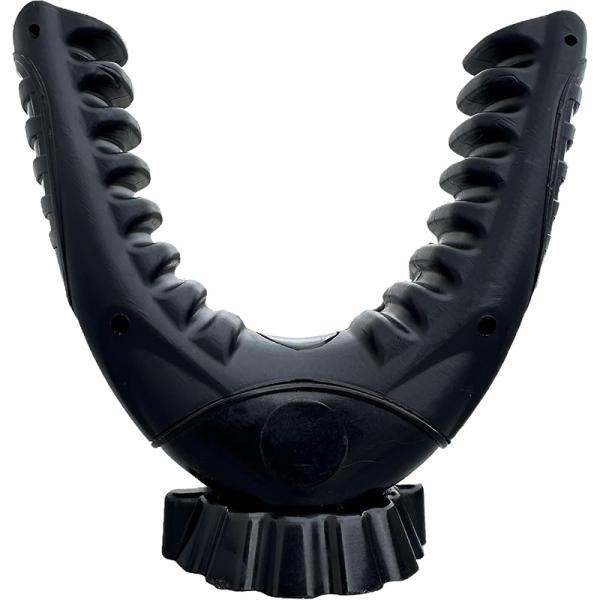 AUSCAMOTEK Universal 360° Swivel U-Shaped Stock Yoke with Soft Rubber Grips for Rifle Shooting Sticks Tripods and Monopods - 1/4 Inch Screw Thread