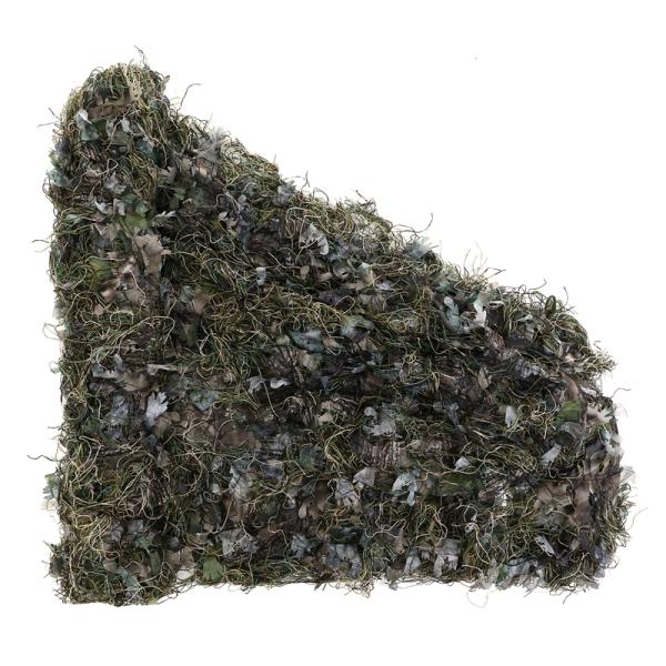 AUSCAMOTEK Hybrid Ghillie & Leafy Blind Cover Woodland Green