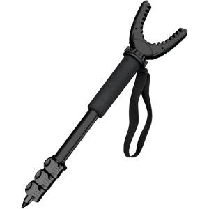 AUSCAMOTEK Aluminum Monopod for Hunting and Photography - Lightweight Collapsible Shooting Stick with 360° Swivel Yoke for Rifle Crossbow and Camera Support