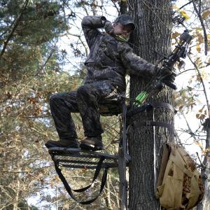 Auscamotek Tree Stand Strap Bow Hangers with Metal Hooks for Treestand Platform Saddle Hunting Accessories