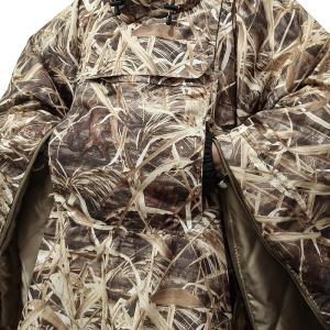 AUSCAMOTEK Camo Blanket Waterproof Insulated Poncho and Sleeping Bag Wetland