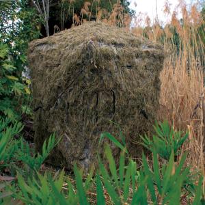 AUSCAMOTEK Ghillie Ground Blind for 3 Person Deer Hunting with Ghilly Cover