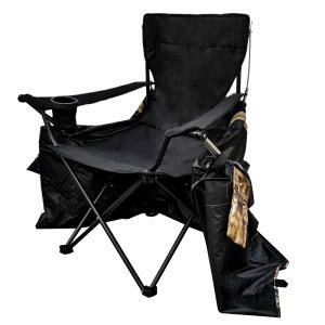 AUSCAMOTEK See-Through Hunting Ground Blind with Built-in Chair for Deer Hunting - 1 Person Pop-Up Camouflage Tent