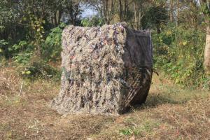 AUSCAMOTEK Hybrid Ghillie & Leafy Blind Cover Woodland Brown