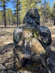 AUSCAMOTEK Camouflage Hunting Vest with Detachable Seat Cushion for Turkey Dove and Upland Bird Hunting