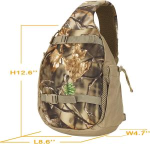 AUSCAMOTEK Blind Sling Pack for Hunting Fishing Hiking Camo Bag