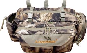 AUSCAMOTEK Camouflage Hanging Bag for Treestand Platform Saddle Hunting – Camo Fanny Pack for Hunting Accessories and Storage with Expandable Compartments and Water Holder