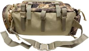 AUSCAMOTEK Camouflage Hanging Bag for Treestand Platform Saddle Hunting – Camo Fanny Pack for Hunting Accessories and Storage with Expandable Compartments and Water Holder