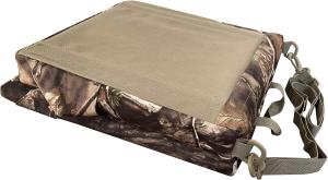 AUSCAMOTEK Camouflage Hunting and Stadium Seat Cushion with Backrest - 5cm Thick, Water-Resistant, Silent Material for Deer, Duck, Turkey Hunting, Fishing, Camping, and Outdoor Activities