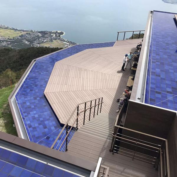 Solid WPC Outdoor Decking Flooring Easy Maintenance