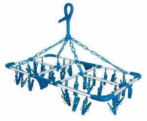 Cloth Drying Hanger With Clips