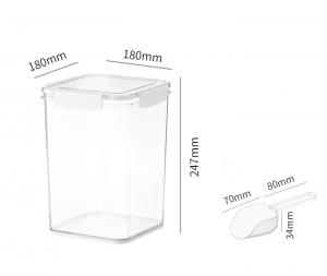 Dry Food Container with Lid and Scoop- 5.3L