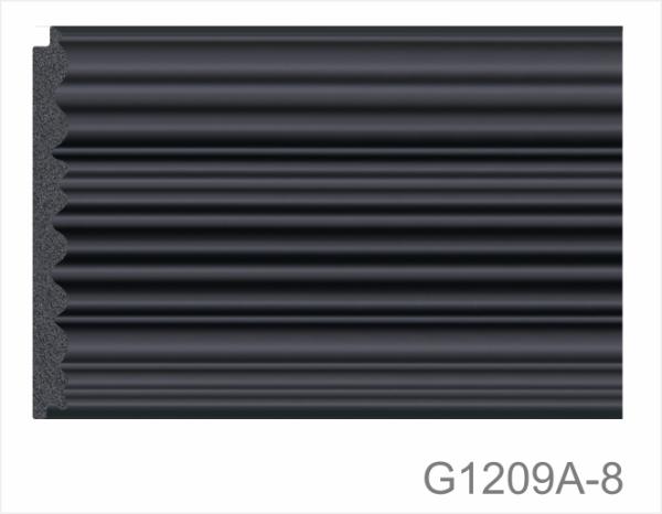 Decorative 3D Wall Panel  PS PVC Charcoal Louvers Panel