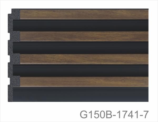 PS Charcoal Louvers Panel Wall Interior Wall Decoration