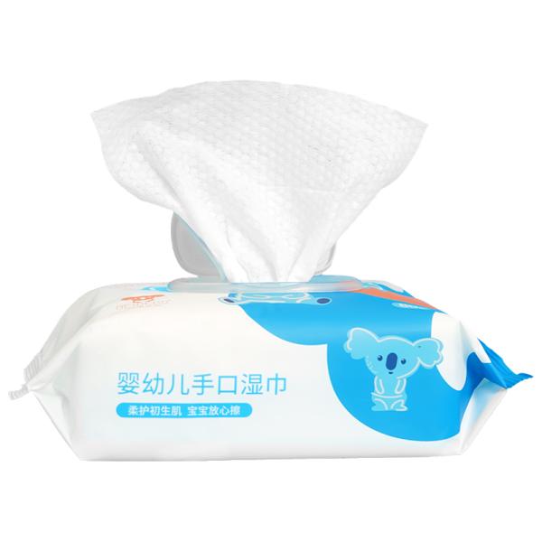 80pcs Baby Wet Wipes with Plastic Lid